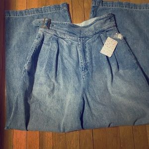 Free People Wide Leg Jeans